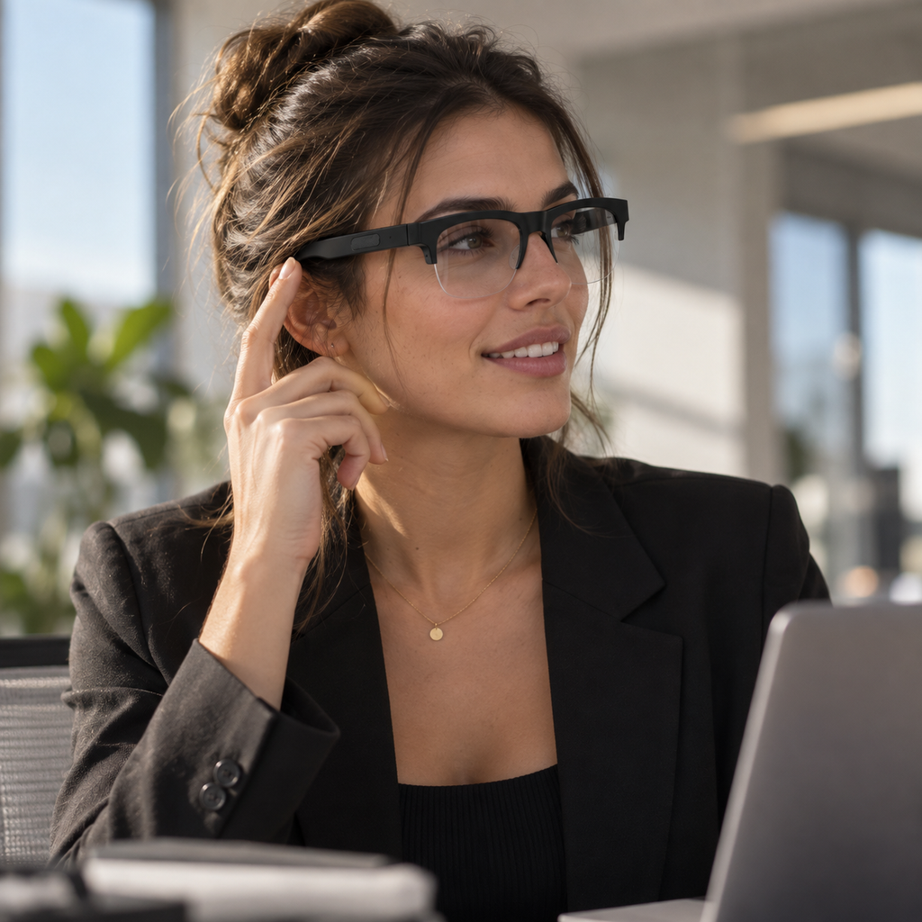NUVRA AuraSound™ – Gafas Inteligentes con Audio y Asistente de Voz