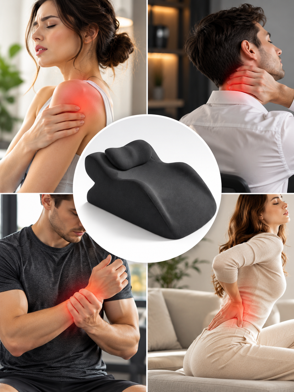 NUVRA RestPro™ – Cojín Ergonómico 3 en 1